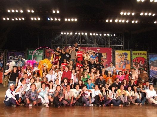 Avalon Rising with the whole cast at the Euro-American Festival, Shandong China